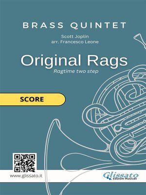 cover image of Brass Sheet Music for Quintet--Original Rags (score)